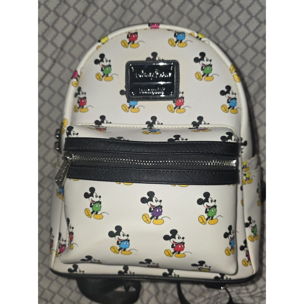 NWOT loungefly Disney Mickey mouse print mini backpack purse bag tote bookbag!
